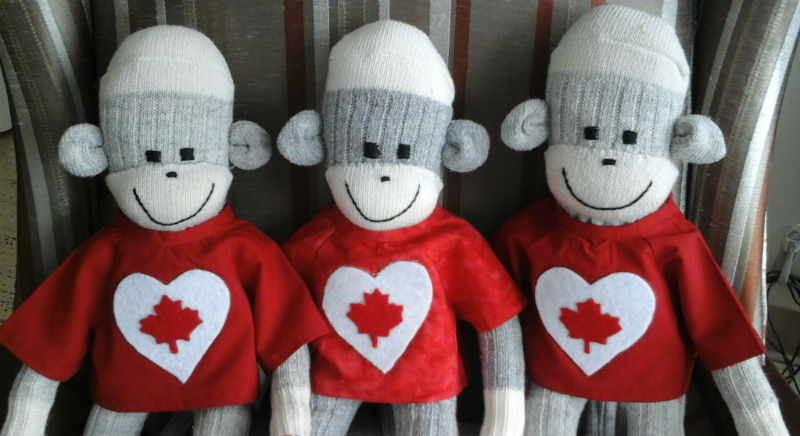 Canada Sock Monkeys